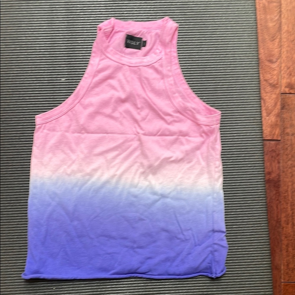 WSLY Pink and Purple Ombre Tank Top